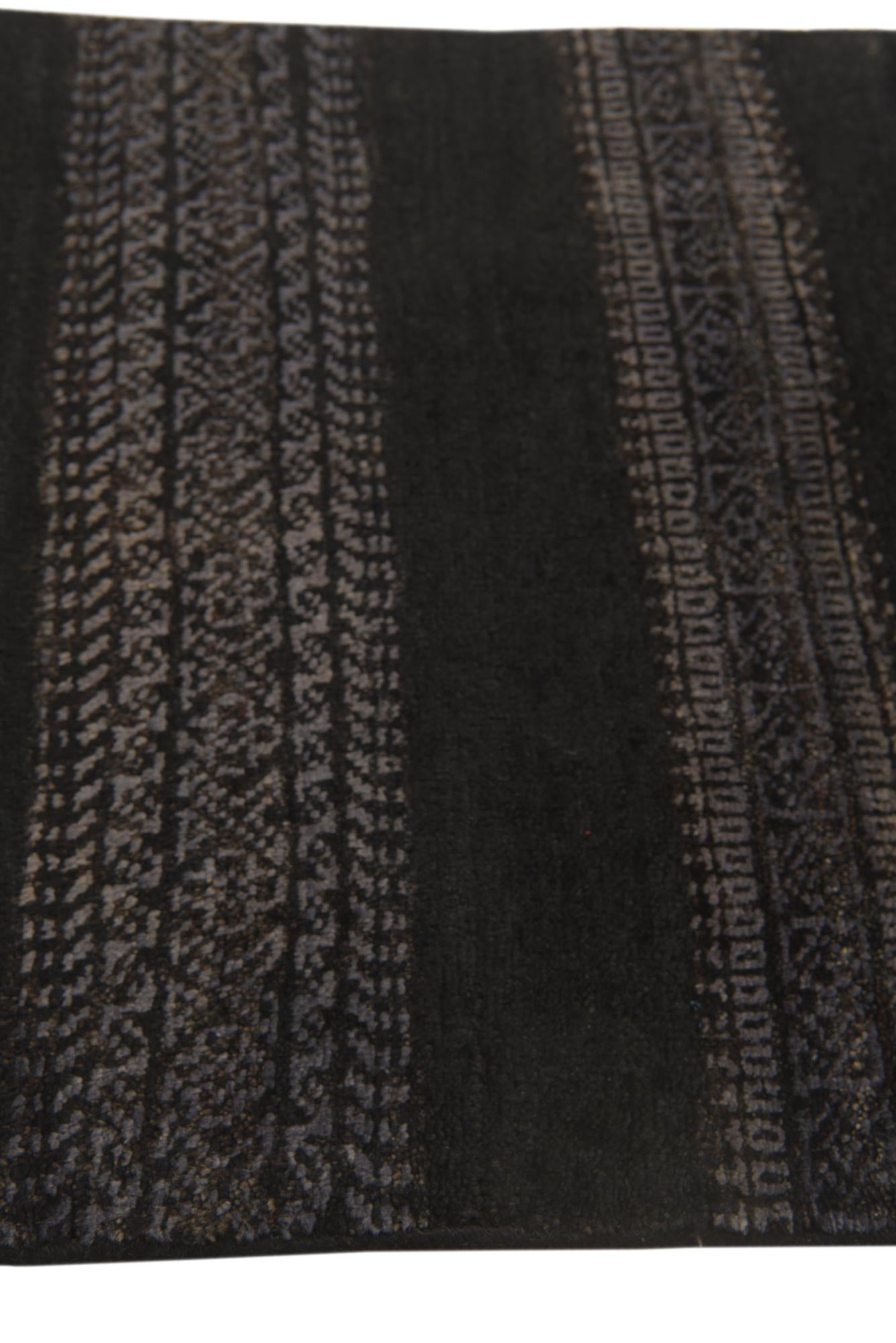 2' 1 x 3' 10 Hand Knotted Kashkuli Gabbeh Oriental Wool Runner Rug