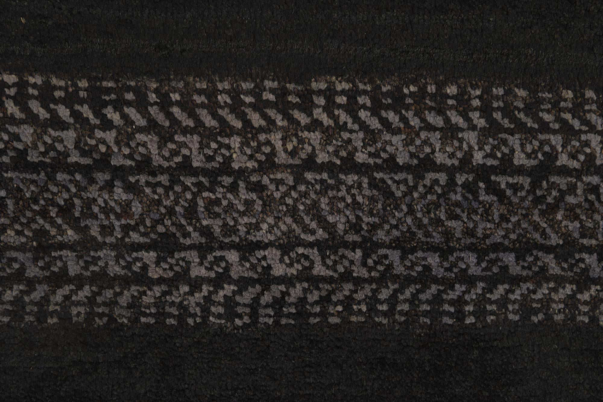 2' 1 x 3' 10 Hand Knotted Kashkuli Gabbeh Oriental Wool Runner Rug