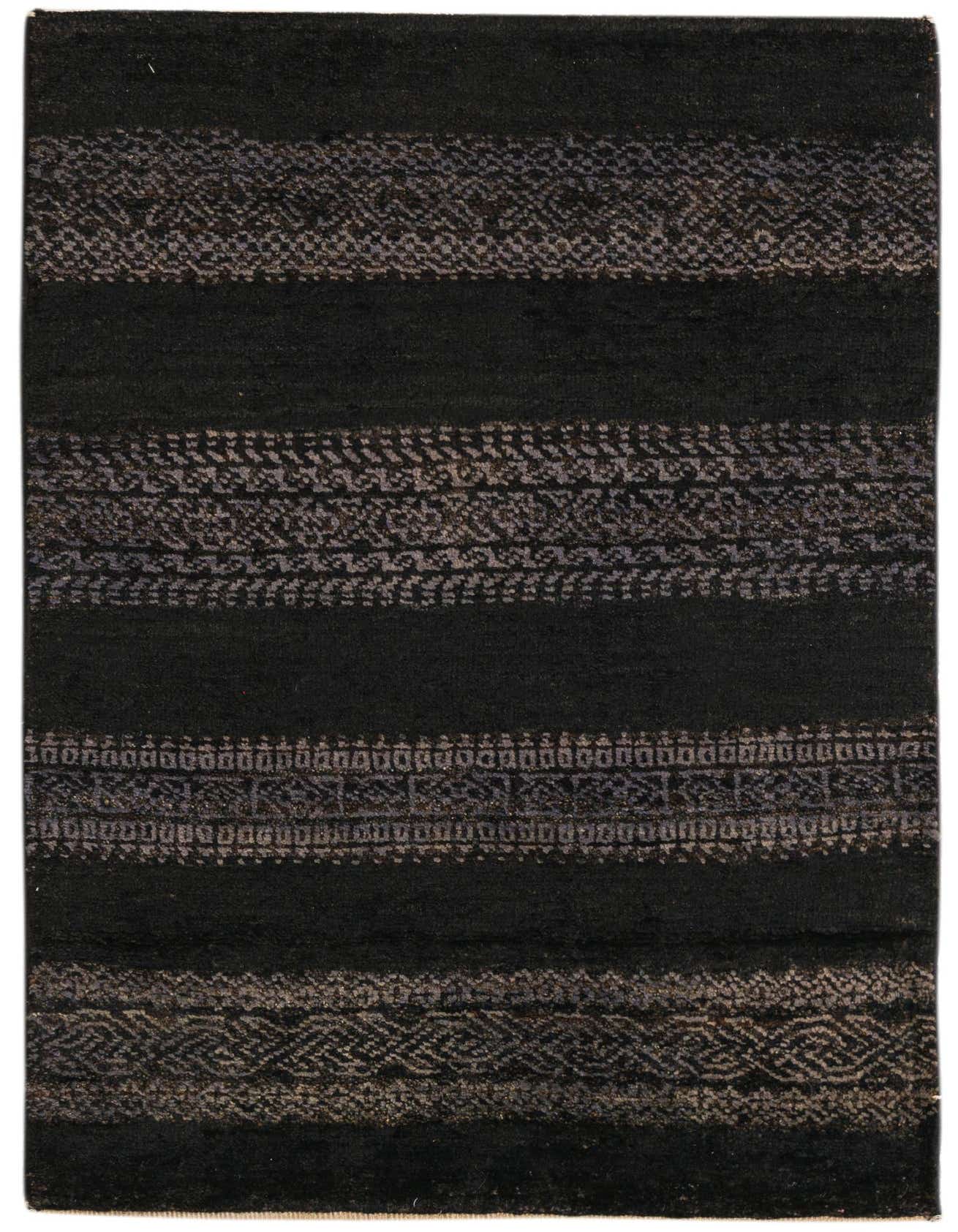 2' 1 x 3' 10 Hand Knotted Kashkuli Gabbeh Oriental Wool Runner Rug
