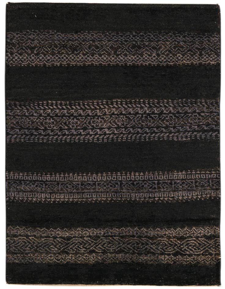 Detail image of 2' 1 x 3' 10 Hand Knotted Kashkuli Gabbeh Oriental Wool Runner Rug