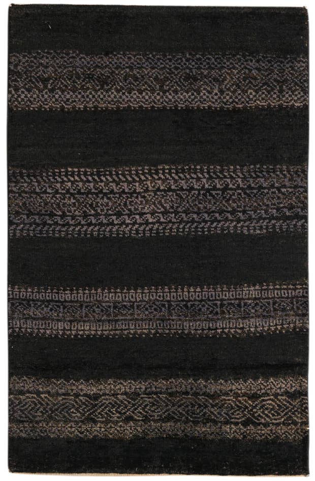 Detail image of 2' 1 x 3' 10 Hand Knotted Kashkuli Gabbeh Oriental Wool Runner Rug
