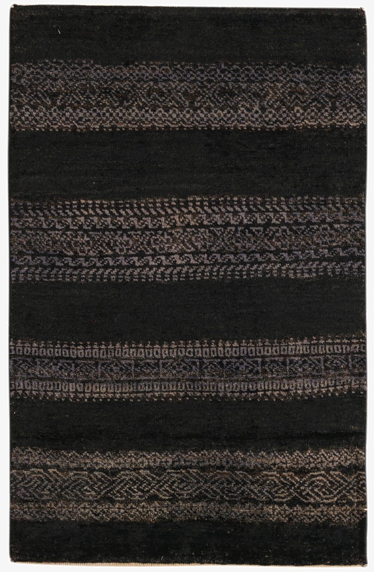 2' 1 x 3' 10  Hand Knotted Kashkuli Gabbeh Oriental Wool Runner Rug