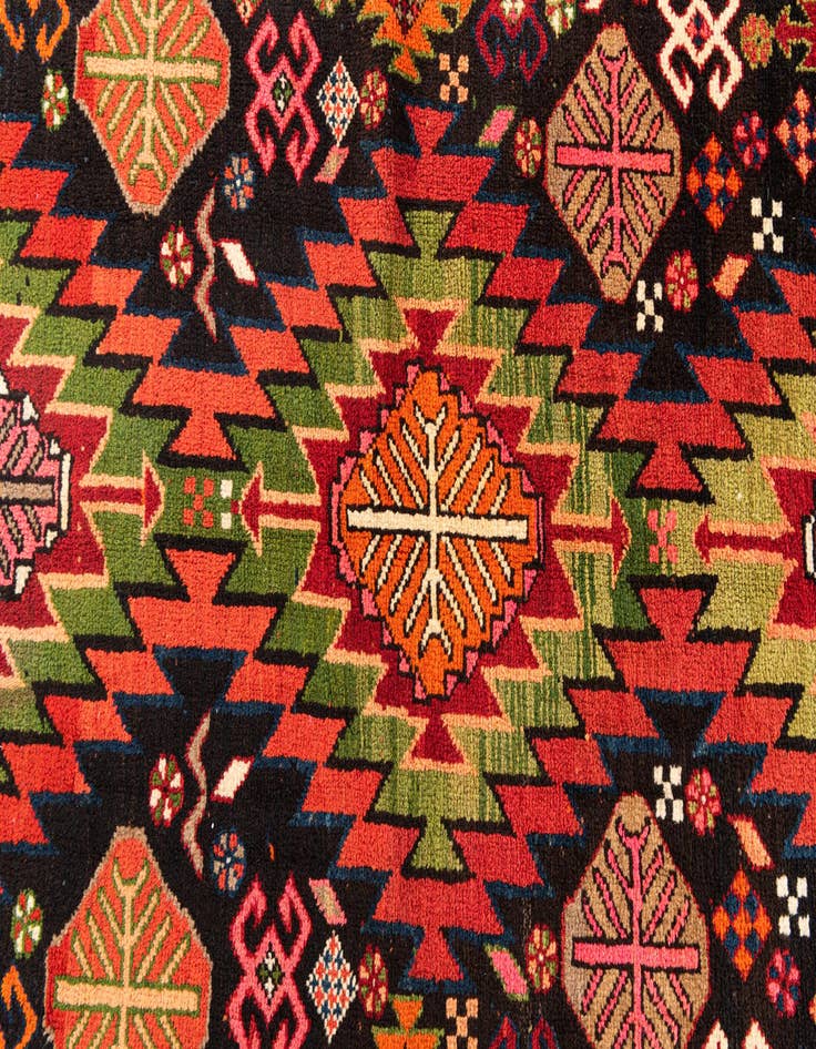 Detail image of 4' 5 x 8' 6  Hand Knotted Kazak Oriental Wool Runner Rug