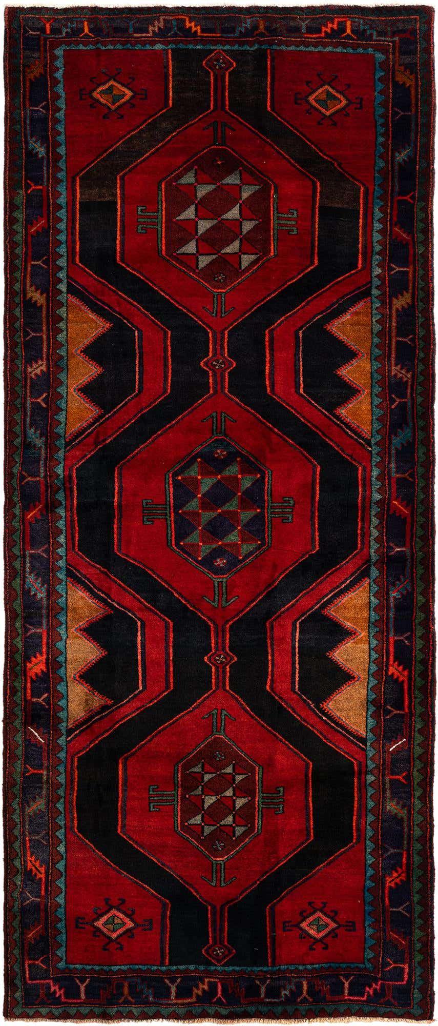 4' 3 x 10' 6 Kelardasht Wool Runner Rug