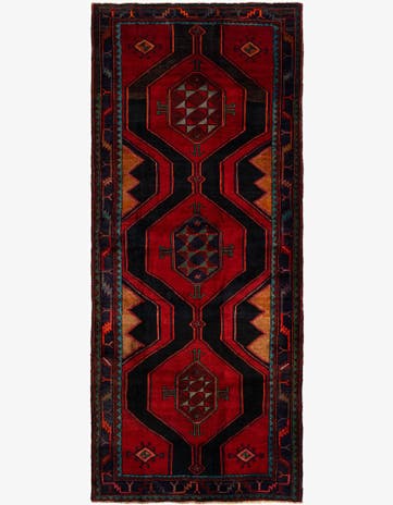 4' 3 x 10' 6 Kelardasht Wool Runner Rug