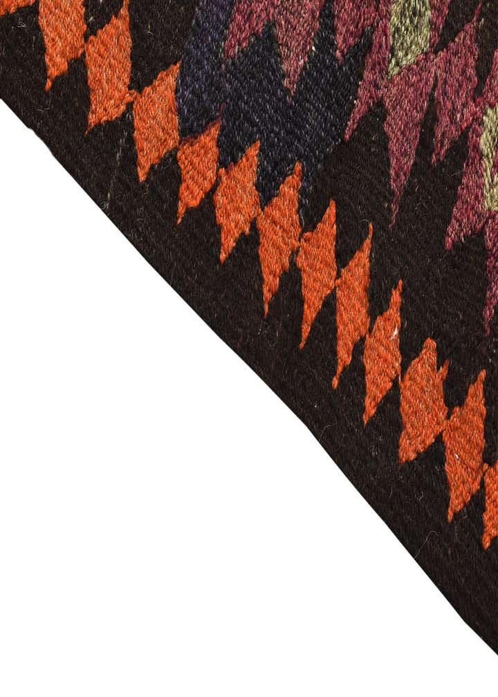 4' 5 x 7' 7 Hand Woven Kilim Fars Wool Runner Rug