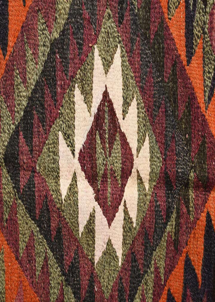 4' 5 x 7' 7 Hand Woven Kilim Fars Wool Runner Rug