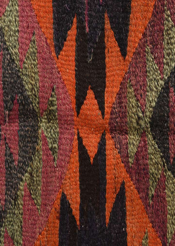 4' 5 x 7' 7 Hand Woven Kilim Fars Wool Runner Rug