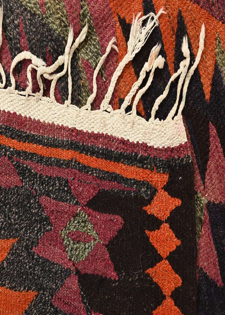 4' 5 x 7' 7 Hand Woven Kilim Fars Wool Runner Rug