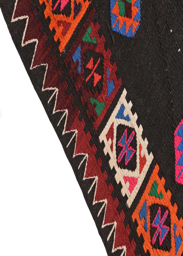 3' 4 x 7' 10 Hand Woven Kilim Fars Wool Runner Rug