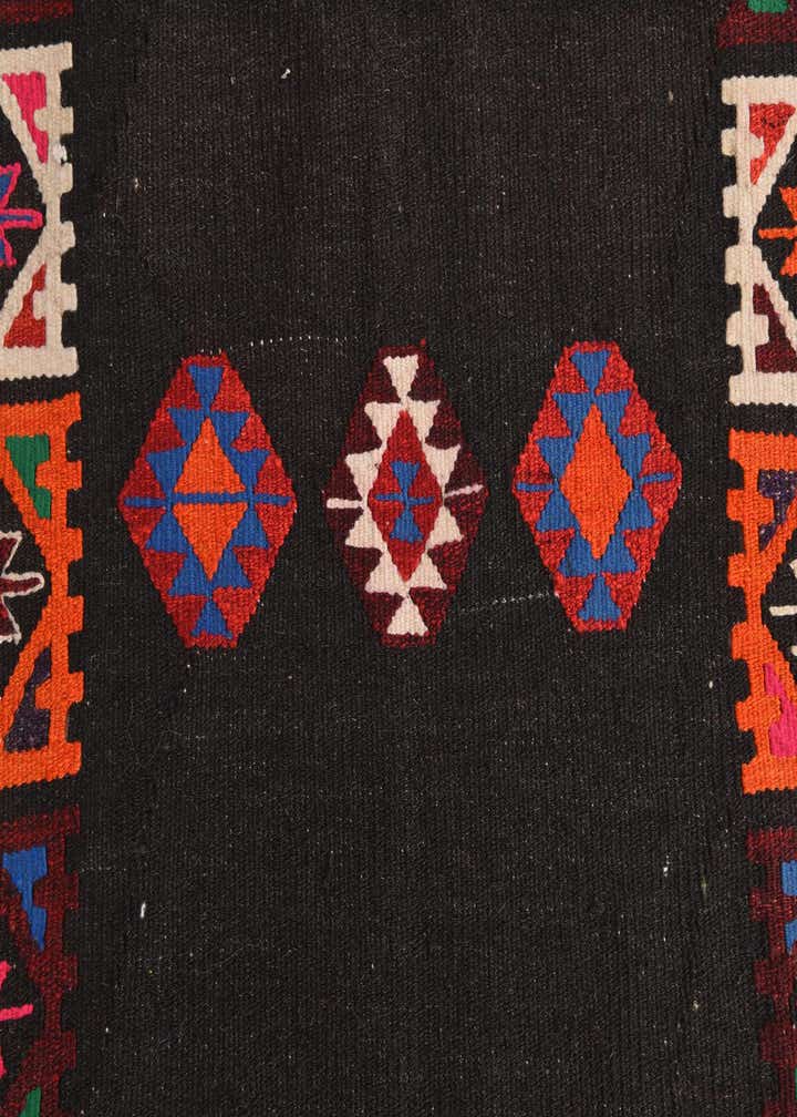 3' 4 x 7' 10 Hand Woven Kilim Fars Wool Runner Rug