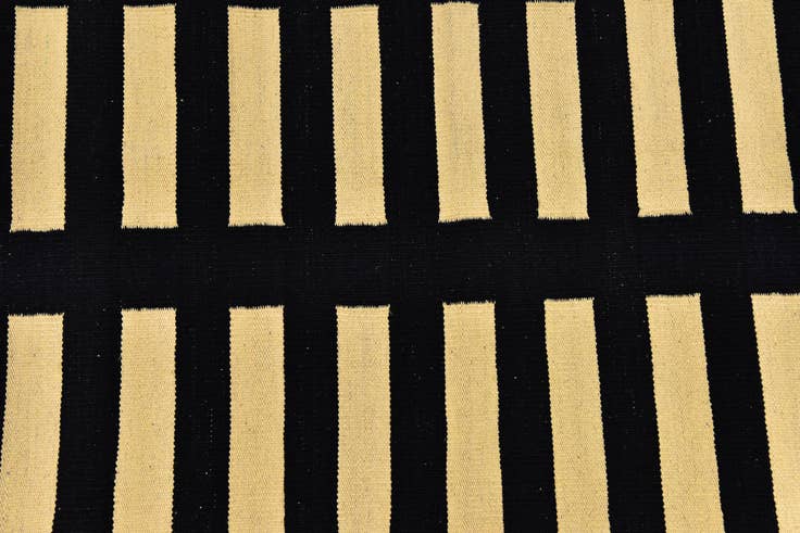 Detail image of 2' 5 x 6' 8 Hand Woven Kilim Modern Wool Runner Rug