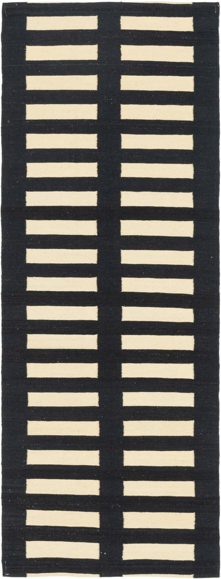 2' 5 x 6' 8 Hand Woven Kilim Modern Wool Runner Rug