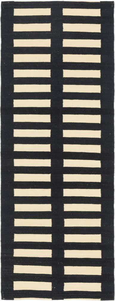 2' 5 x 6' 8 Hand Woven Kilim Modern Wool Runner Rug