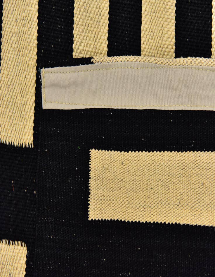 Detail image of 2' 5 x 10' 4  Hand Woven Kilim Modern Wool Runner Rug