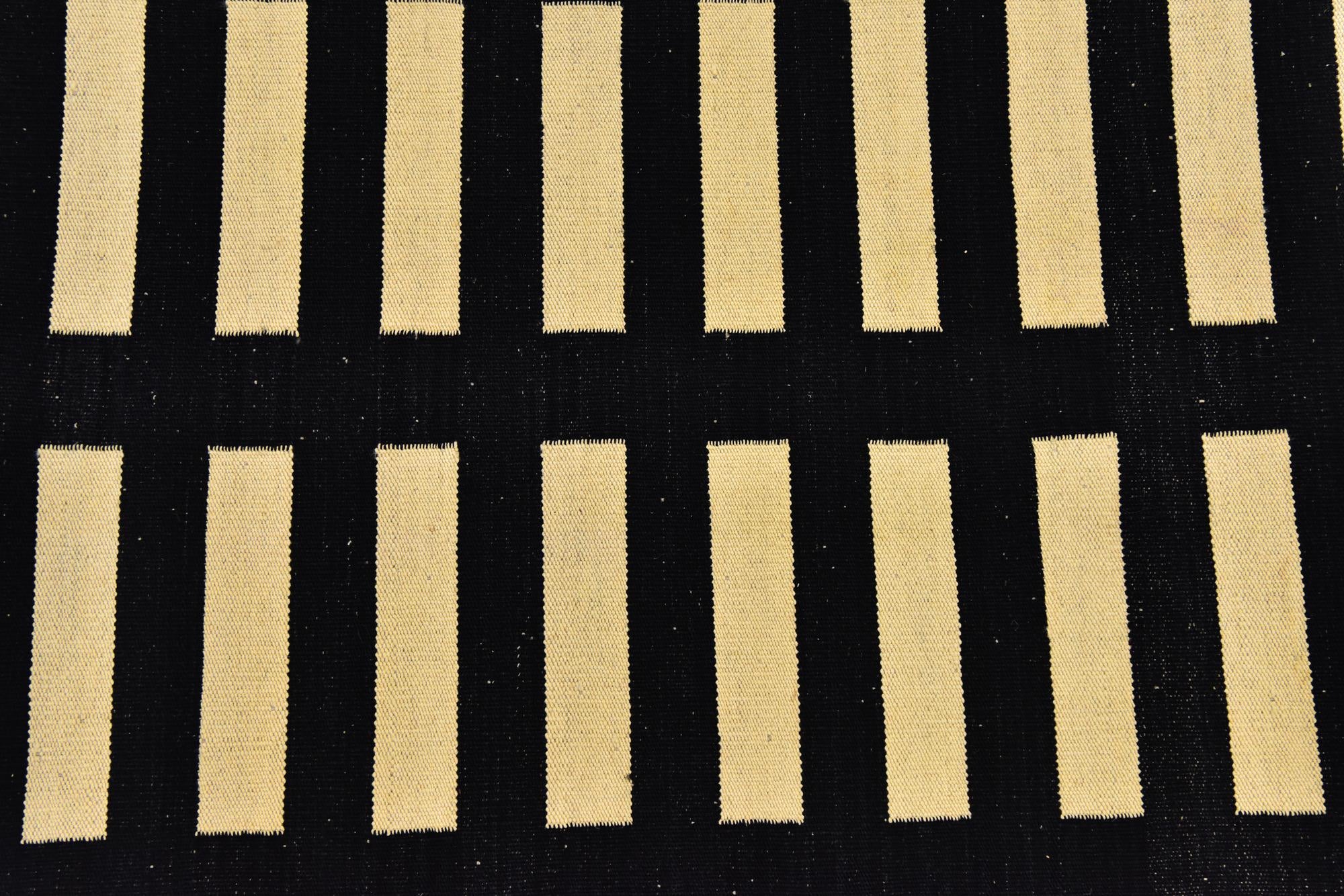 2' 5 x 10' 4 Hand Woven Kilim Modern Wool Runner Rug