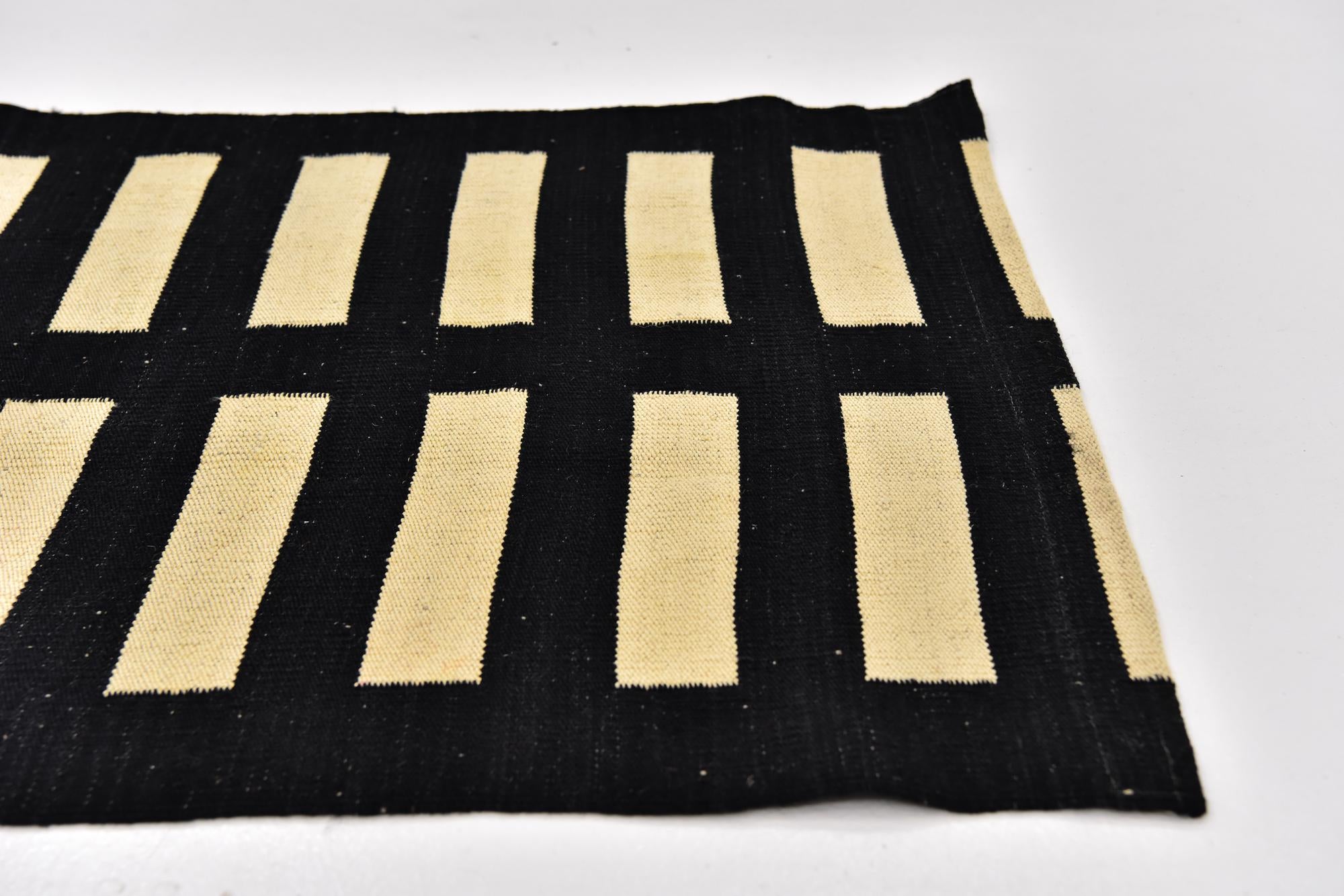 2' 5 x 10' 4 Hand Woven Kilim Modern Wool Runner Rug