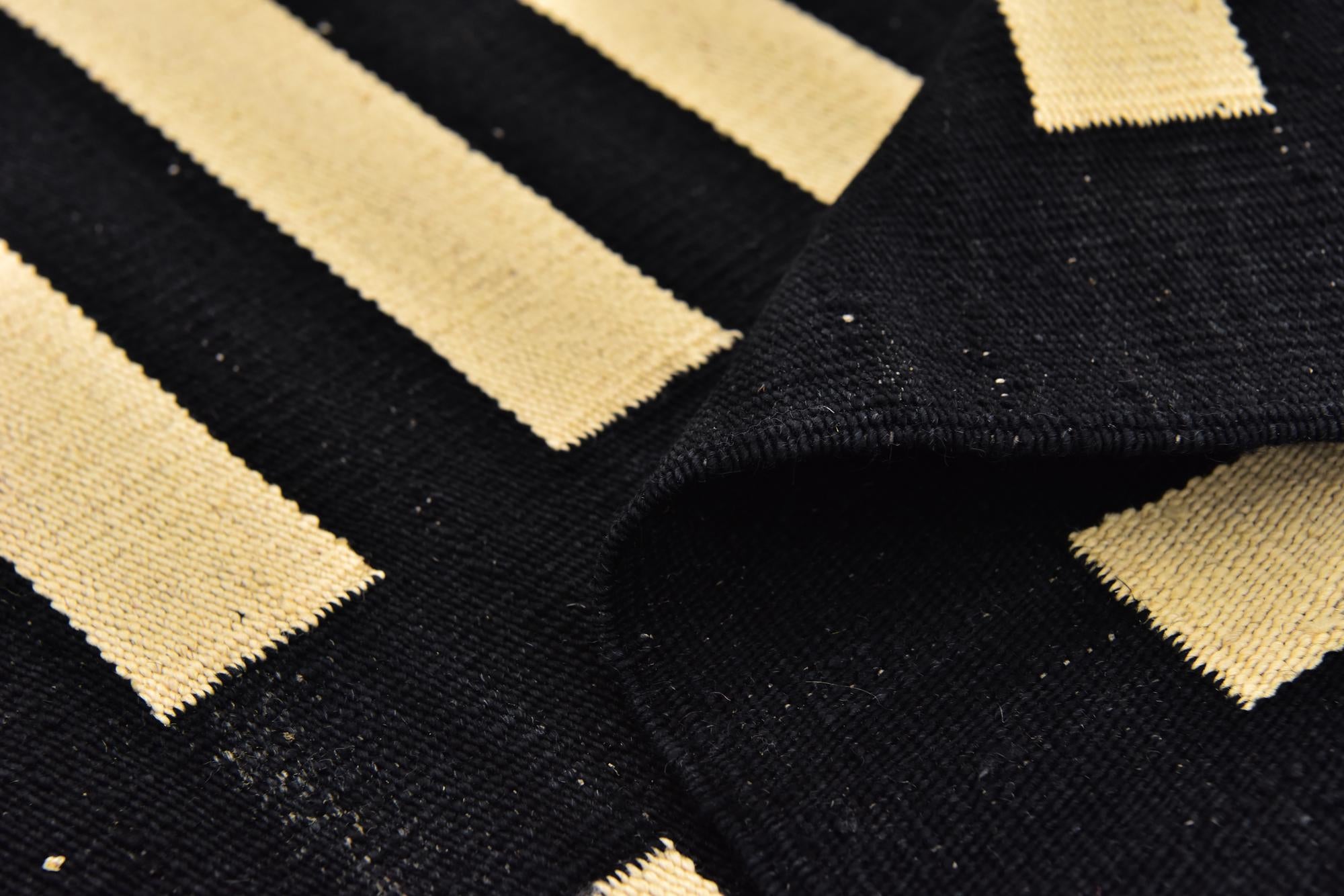 2' 5 x 10' 2 Hand Woven Kilim Modern Wool Runner Rug