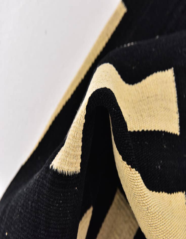 Detail image of 2' 5 x 10' 2  Hand Woven Kilim Modern Wool Runner Rug