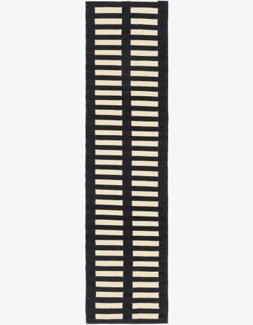 2' 5 x 10' 2 Hand Woven Kilim Modern Wool Runner Rug