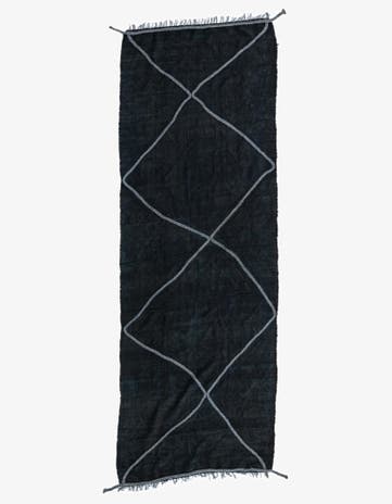 3' 6 x 10' Hand Woven Kilim Modern Wool Runner Rug