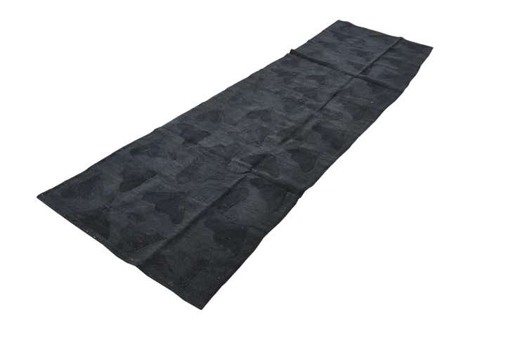 2' 8 x 9' 3 Hand Woven Kilim Suzani Wool Runner Rug