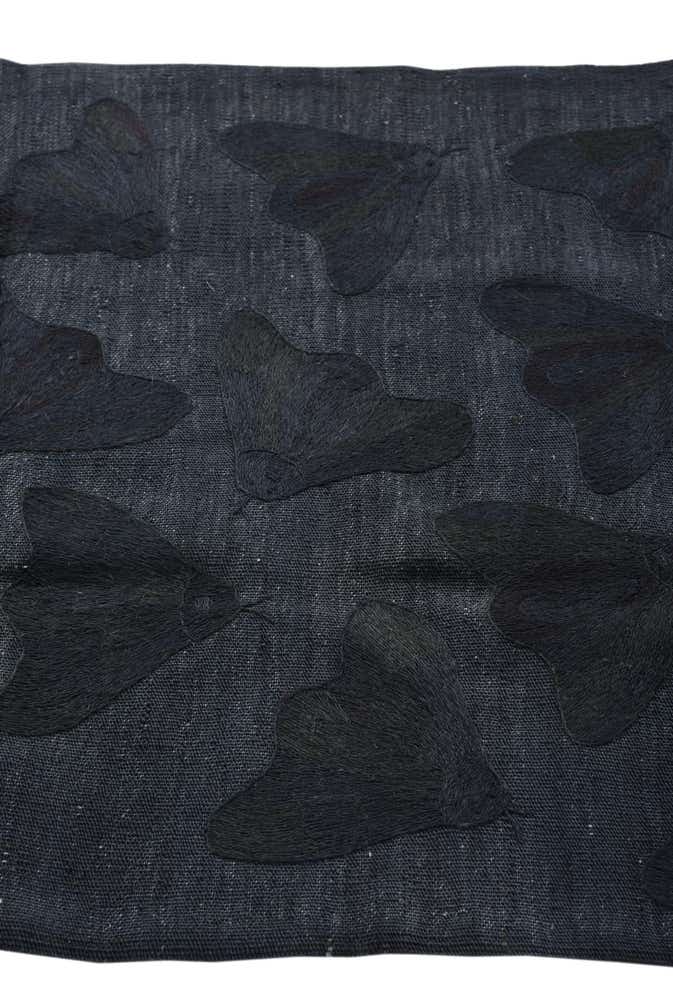 2' 8 x 9' 3 Hand Woven Kilim Suzani Wool Runner Rug