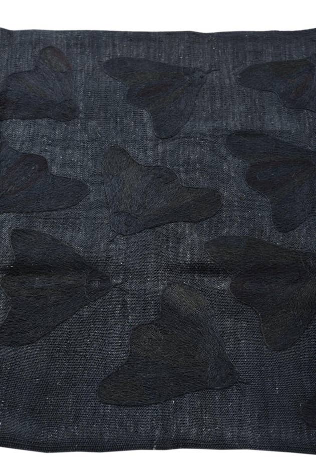 Detail image of 2' 8 x 9' 3 Hand Woven Kilim Suzani Wool Runner Rug