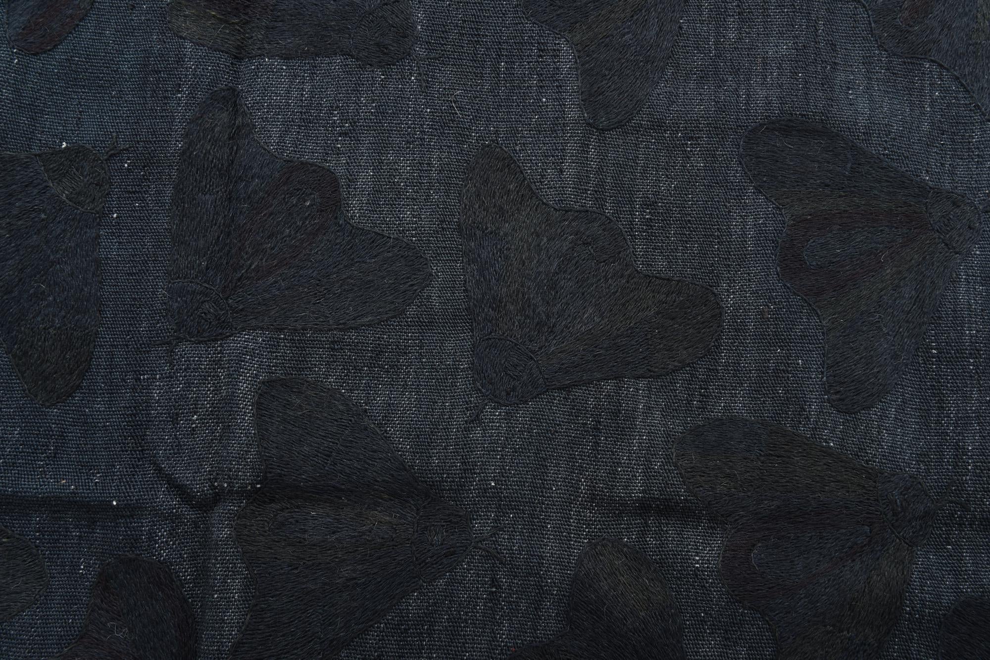 2' 8 x 9' 3 Hand Woven Kilim Suzani Wool Runner Rug