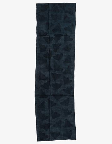 2' 8 x 9' 3 Hand Woven Kilim Suzani Wool Runner Rug