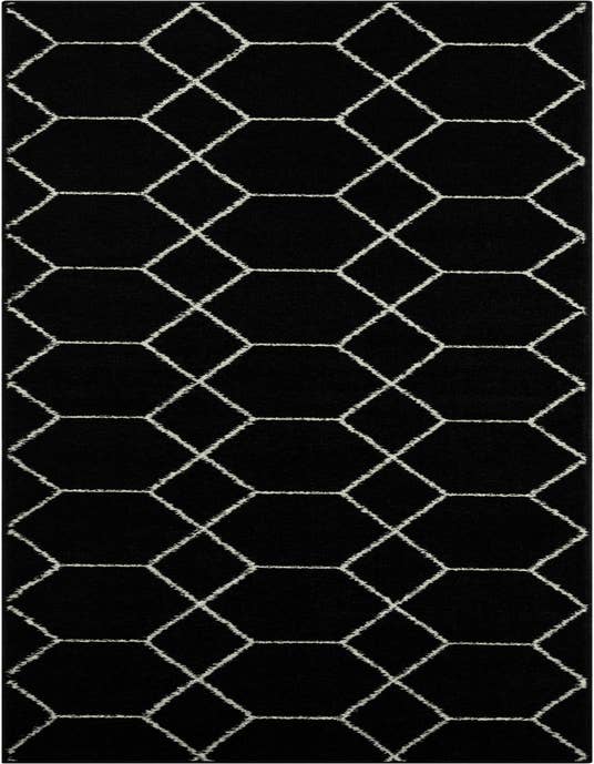Detail image of 2' x 10' Lattice Frieze Runner Rug