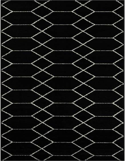 Detail image of 2' 7 x 12' Lattice Frieze Runner Rug