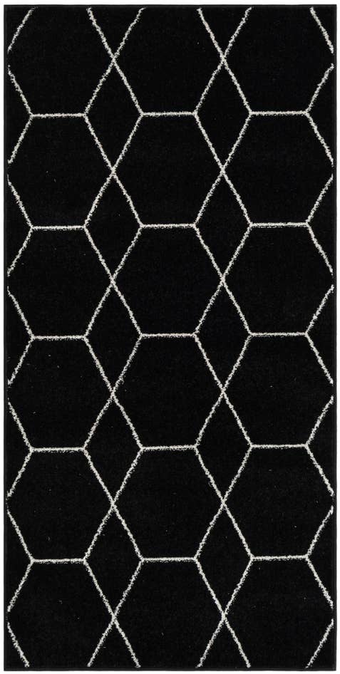 Detail image of 3' x 6' Lattice Frieze Runner Rug