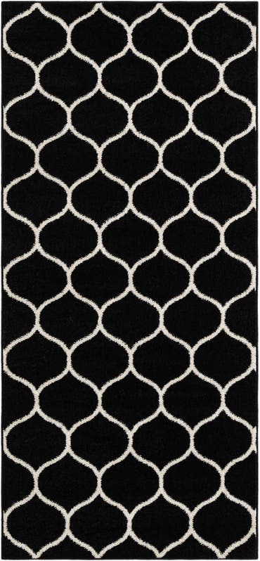  3' 4 x 7' 4 Lattice Frieze Runner Rug