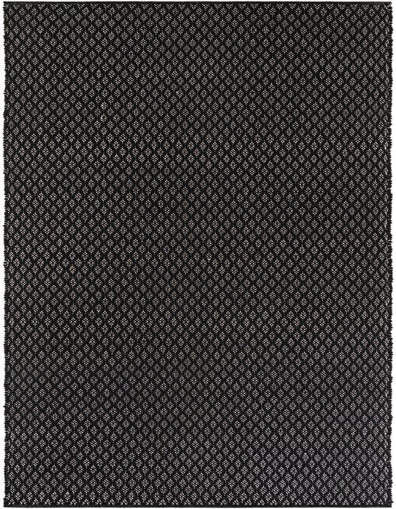 Detail image of 3' 3 x 12' Hand Woven Lattice Wool Runner Rug