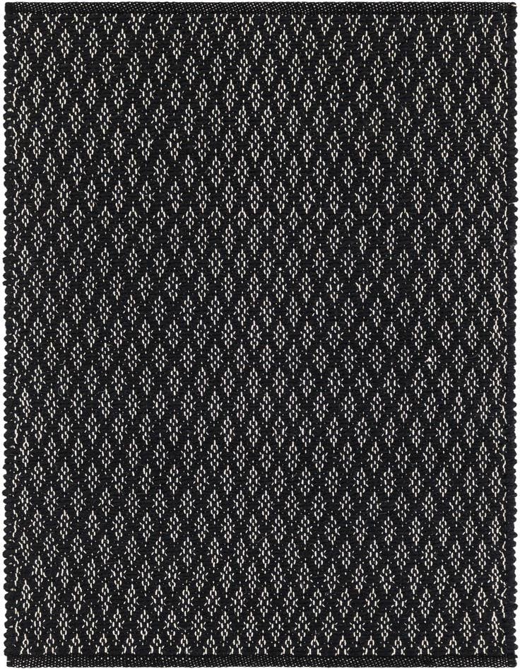 Detail image of 2' x 4' 1 Hand Woven Lattice Wool Runner Rug