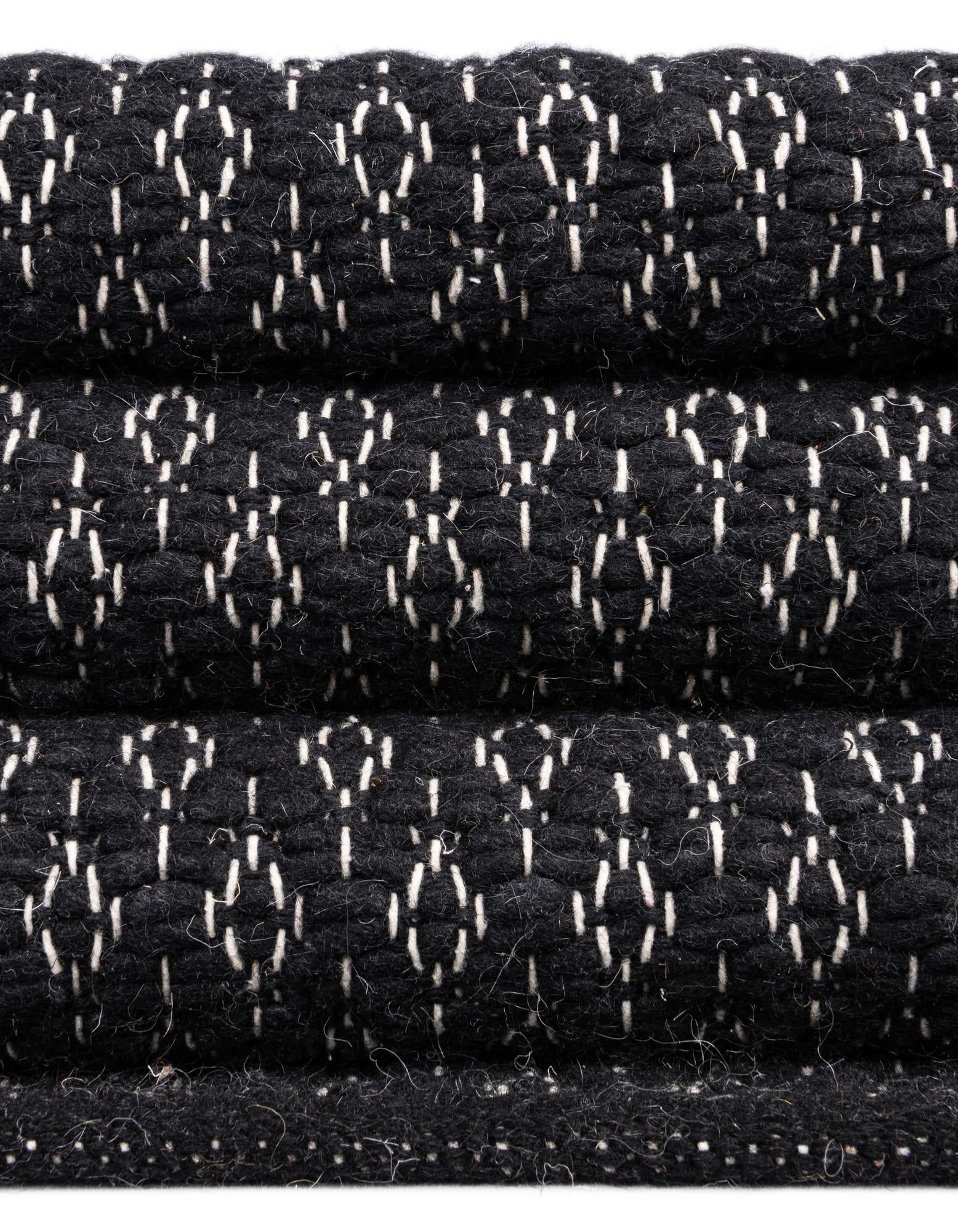 3' 3 x 14' 1 Hand Woven Lattice Wool Runner Rug