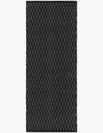 2' x 5' 1 Hand Woven Lattice Wool Runner Rug