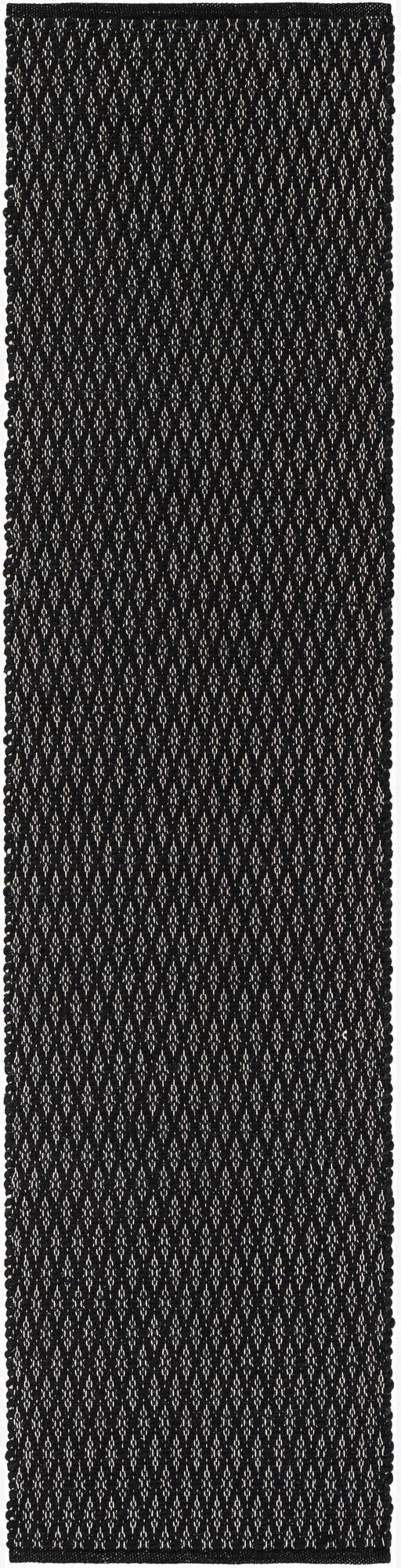 2' x 8'  Hand Woven Lattice Wool Runner Rug