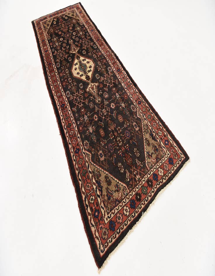 Detail image of 3' 8 x 9' 8  Hand Knotted Liliyan Persian Wool Runner Rug