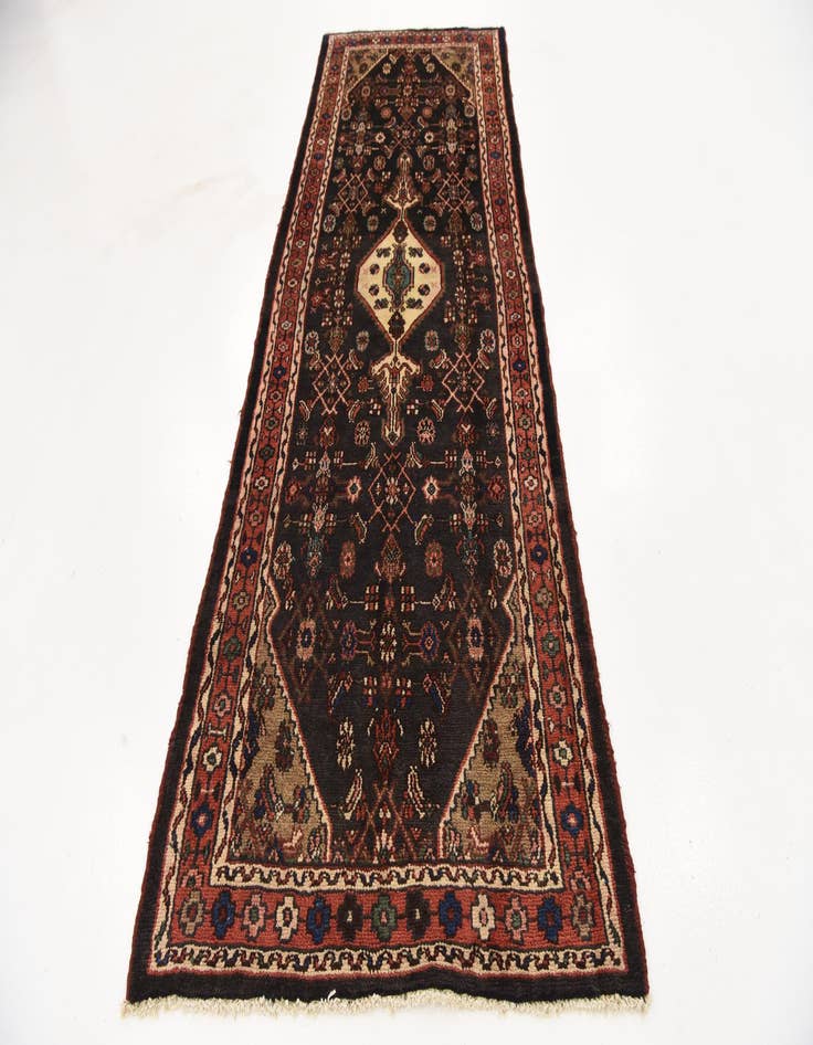 Detail image of 3' 8 x 9' 8  Hand Knotted Liliyan Persian Wool Runner Rug