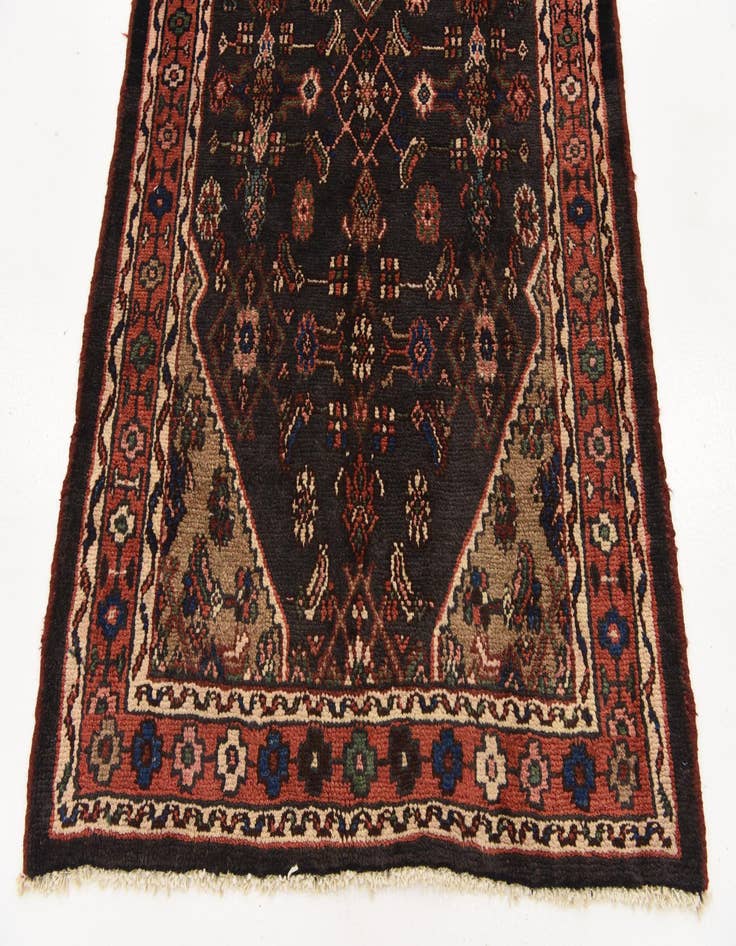 Detail image of 3' 8 x 9' 8  Hand Knotted Liliyan Persian Wool Runner Rug