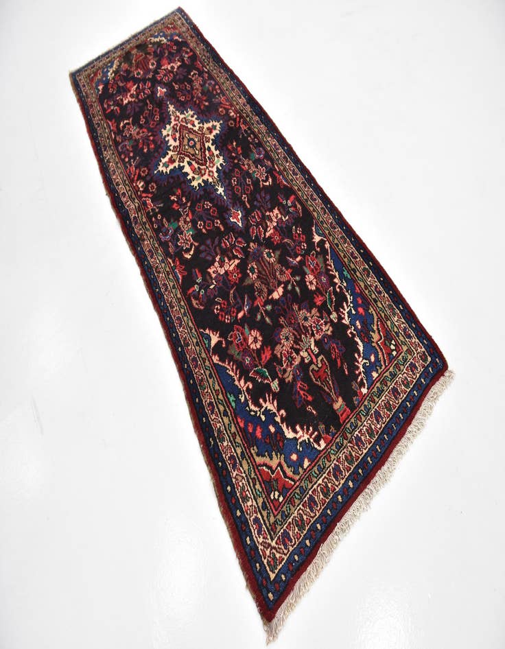 Detail image of 3' 6 x 9' 6 Hand Knotted Liliyan Persian Wool Runner Rug