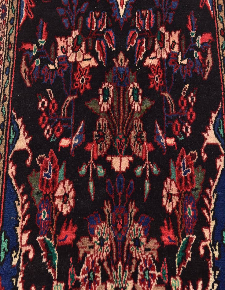 Detail image of 3' 6 x 9' 6 Hand Knotted Liliyan Persian Wool Runner Rug