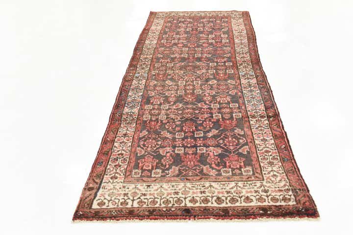 3' 7 x 10' 9 Hand Knotted Malayer Persian Wool Runner Rug