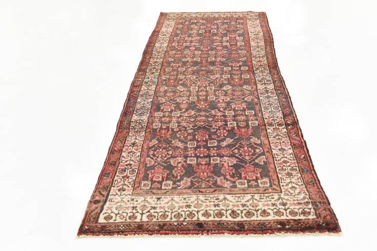 Detail image of 3' 7 x 10' 9 Hand Knotted Malayer Persian Wool Runner Rug