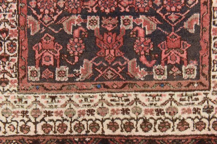 3' 7 x 10' 9 Hand Knotted Malayer Persian Wool Runner Rug