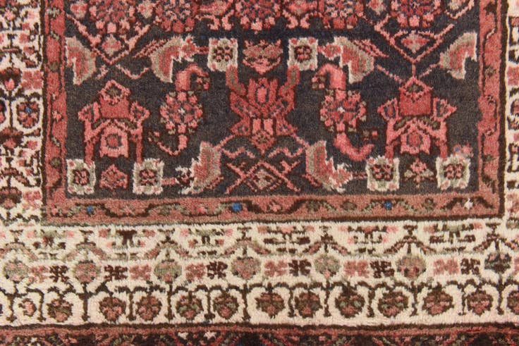 Detail image of 3' 7 x 10' 9 Hand Knotted Malayer Persian Wool Runner Rug
