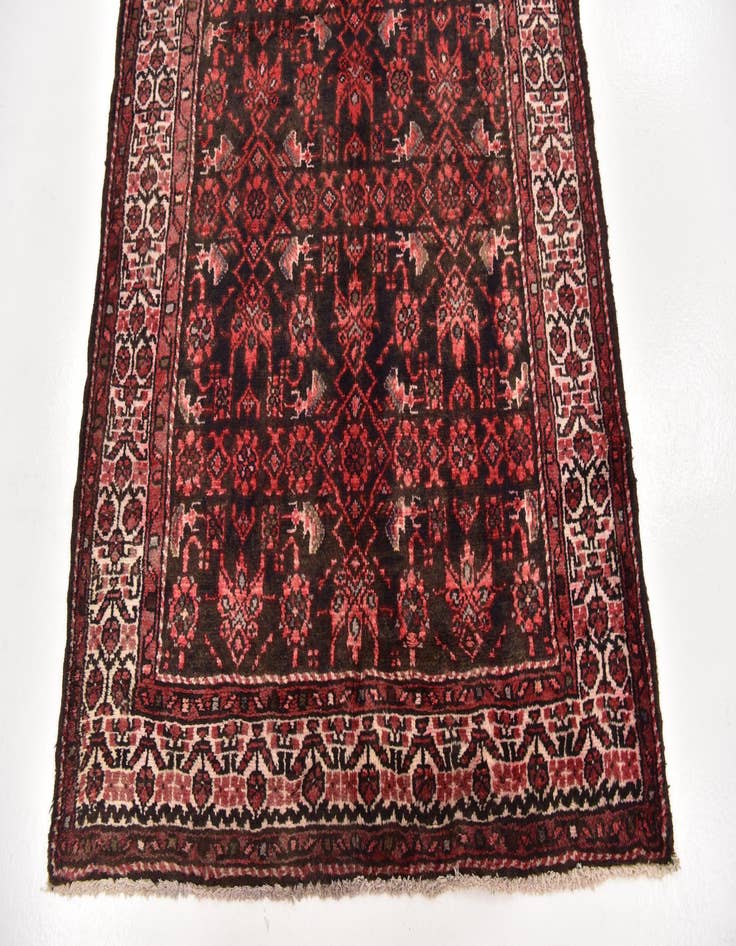 Detail image of 3' 8 x 10' 2  Hand Knotted Malayer Persian Wool Runner Rug