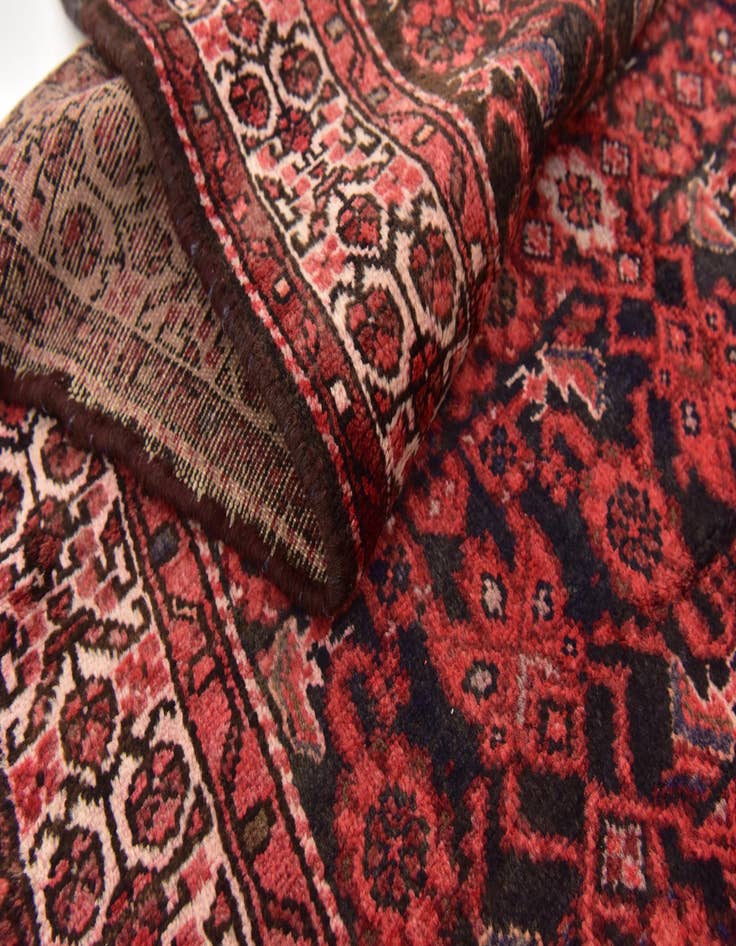 Detail image of 3' 8 x 10' 2  Hand Knotted Malayer Persian Wool Runner Rug